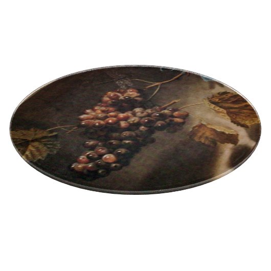 PLANCHE À DÉCOUPER FRUITS DE SAISON -PROSPÉRITÉ/ RAISINS HANGÉS (Coin)