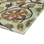 Planche À Découper Fruits et fleurs de broderie (Coin)