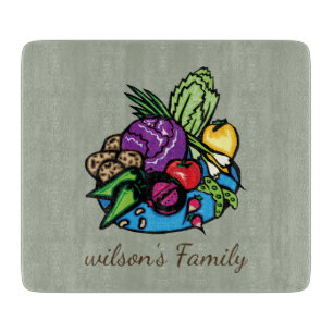 Planche À Découper Fruits et légumes naturels Personnalisé