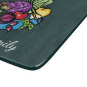 Planche À Découper Fruits et légumes naturels Personnalisé (Coin)