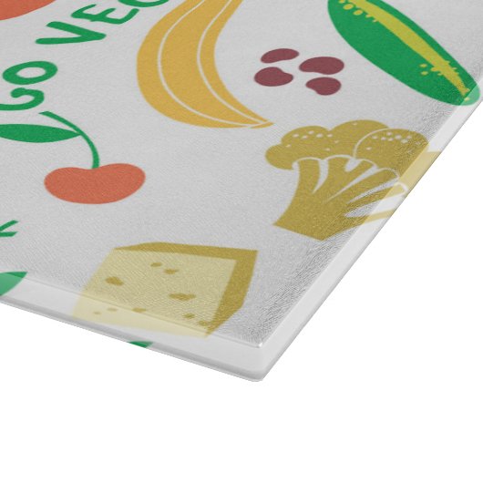 Planche À Découper Fruits et Légumes végétaliens (Coin)