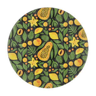 Planche À Découper Fruits exotiques : Coloré été sans joint
