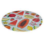 Planche À Découper Fruits Exotiques : Imprimé tendance sans couture. (Coin)
