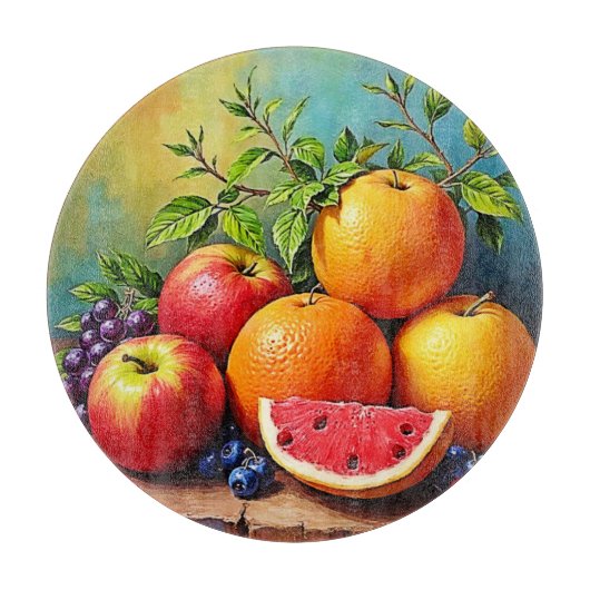 Planche À Découper Fruits frais dans un parfait mélange de design (Devant)
