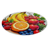Planche À Découper Fruits frais vibreux, délice design (Coin)