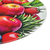 Planche À Découper Fruits frais vibreux, délice design (Coin)