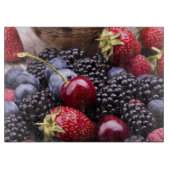 Planche À Découper Fruits savoureux d'été sur un Tableau en bois (Devant)