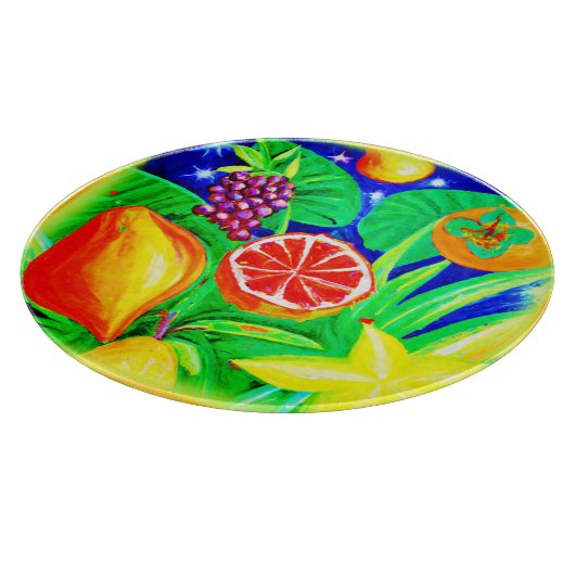 Planche À Découper Fruits tropicaux dans le ciel. Commandez dès maint (Coin)