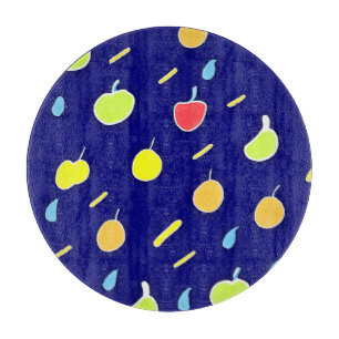 Planche À Découper Fruits tropicaux Motif couleur néon