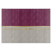 Planche À Découper Fuchsia et Taupe Haven (Devant)