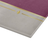 Planche À Découper Fuchsia et Taupe Haven (Coin)