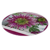 Planche À Découper Fuchsia Pink Chrysanthemums Collage Board (Coin)