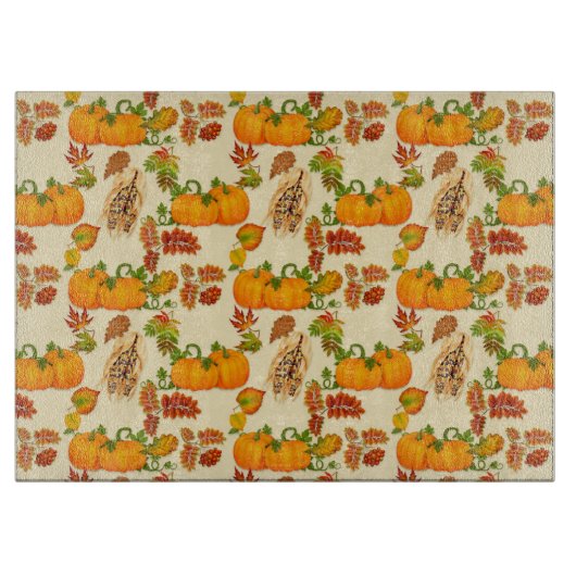 Planche À Découper Fun Fall motif plateau de coupe en verre (Devant)