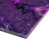 Planche À Découper Funky Bold Boho Purple Digital Abstrait Fractal (Coin)