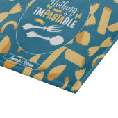 Planche À Découper Funky Italie Food Pun Retro Italien Pasta Motif (Coin)