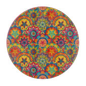 Planche À Découper Funky Retro couleur Motif Mandala (Devant)
