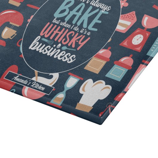 Planche À Découper Funny Baker mème Pun de cuisson Motif de boulanger (Coin)