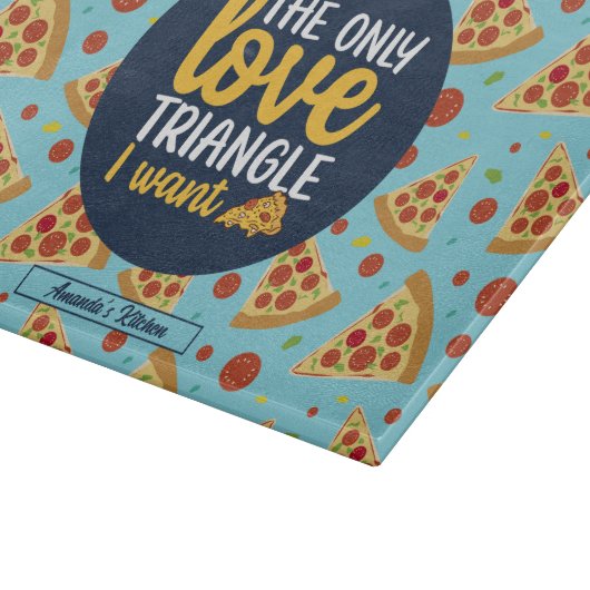 Planche À Découper Funny Love Triangle Retro Italien Pizza Motif (Coin)
