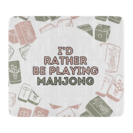 Planche À Découper Funny Mahjong (Devant)