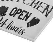 Planche À Découper Funny Mom's Kitchen Ouvert 24 heures (Coin)
