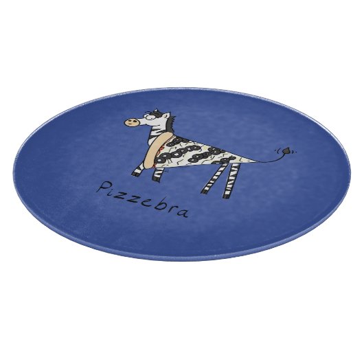 Planche À Découper Funny Pizza Zebra mignonne Cartoon Enfants (Coin)