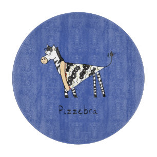 Planche À Découper Funny Pizza Zebra mignonne Cartoon Enfants