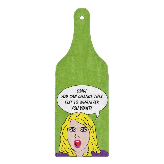 Planche À Découper FUNNY RETRO WOMAN planche à découpe personnalisée (Devant)