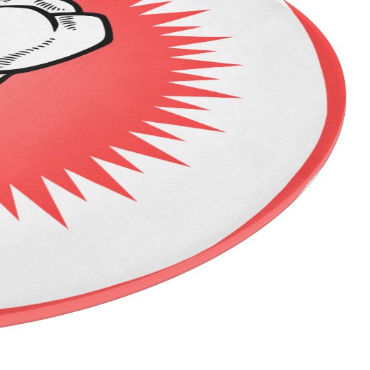 Planche À Découper Funny Rouge Blanc Beige Extrait Molar Starburst (Coin)