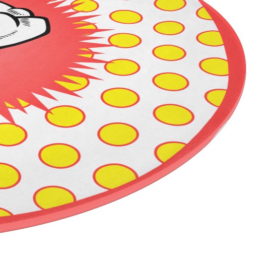 Planche À Découper Funny Rouge Blanc Jaune Extrait Molaire Starburst (Coin)