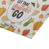 Planche À Découper Funny Shiitake Champagne Thanksgiving Motif alimen (Coin)