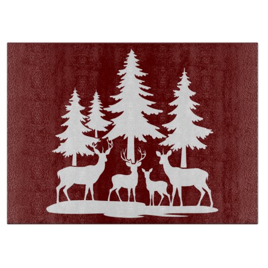 Planche À Découper Funny Skinny Pine Tree Randonnée d'été Camping (Devant)