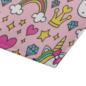 Planche À Découper Funny Unicorn Motif rose Magique Cheval mignon (Coin)