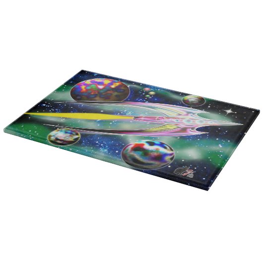 Planche À Découper Fusée de verre (Coin)