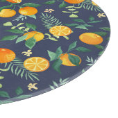 Planche À Découper Fusion d'agrumes : Oranges à l'air tropical (Coin)