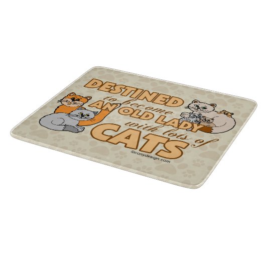 Planche À Découper Future Madame folle Funny Saying Design de chat (Coin)