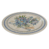 Planche À Découper G Bureau de création Fleur bleue (Coin)