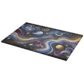 Planche à découper Galaxie Céleste Étoiles Cuisine (Coin)