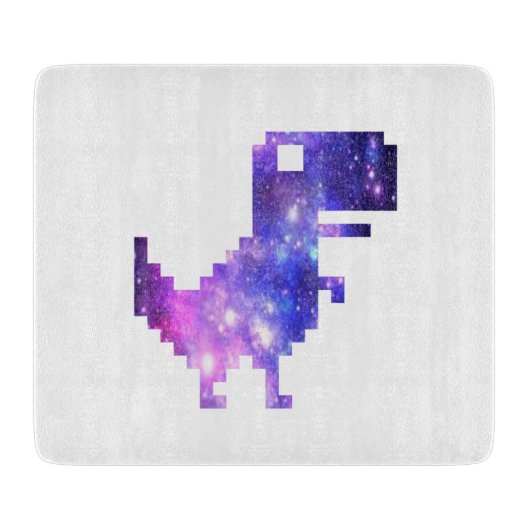 Planche À Découper Galaxie Chrome T-Rex (Devant)