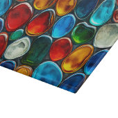 Planche À Découper Galets de mer multicolores (Coin)