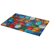 Planche À Découper Galets de mer multicolores (Coin)