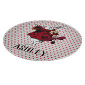 Planche À Découper Garbe blanc lapin Queens personnalisé (Coin)