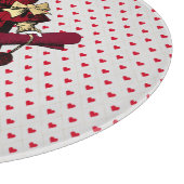 Planche À Découper Garbe blanc lapin Queens personnalisé (Coin)