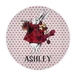 Planche À Découper Garbe blanc lapin Queens personnalisé