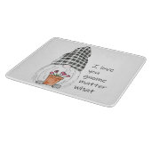 Planche À Découper Garden Gnome Je t'aime Gnome Peu importe (Coin)