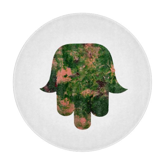 Planche À Découper Garden Hamsa Balloon Painting Studio Art (Devant)