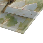 Planche À Découper Garden Rose Bird Watercolor Scene (Coin)