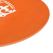 Planche À Découper GARDER CALM CROWN sur Orange Personnaliser it (Coin)