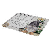 Planche À Découper Garder de la recette de Noël personnalisée Aquarel (Coin)