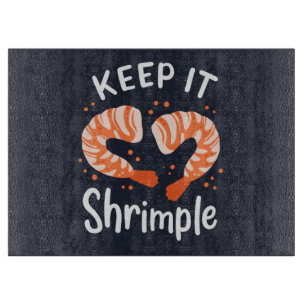 Planche À Découper Gardez-le Crevette Simple Gag de Crevettes de Frui