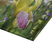 Planche À Découper GASTRONOMIE verrerie cadeaux Irises Floral (Coin)